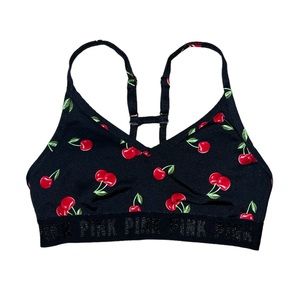 Victoria’s Secret PINK Ultimate Racerback Sports Bra in “Black Cherry”